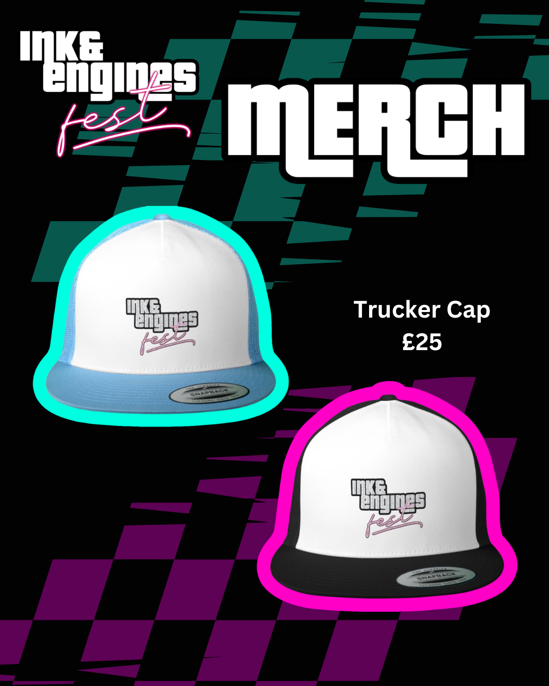 PRE ORDER MERCH - IE FEST Trucker Cap - ONE SIZE