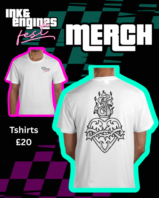 PRE ORDER MERCH - White Heart TShirt Design