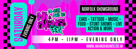 SATURDAY 15th AUG - EVENING TICKET ONLY 4PM-11PM