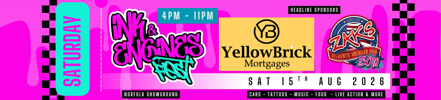 SATURDAY 15th AUG - EVENING TICKET ONLY 4PM-11PM